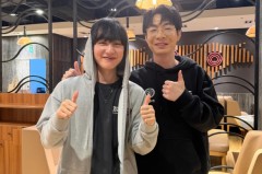 LangX晒和Xiye、Peanut合照：每天开开心心